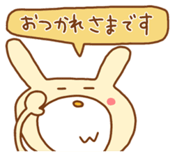 white rabbits!! sticker #10254501