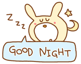 white rabbits!! sticker #10254503