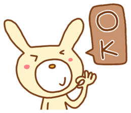 white rabbits!! sticker #10254504