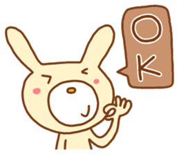 white rabbits!! sticker #10254504