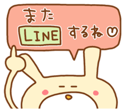 white rabbits!! sticker #10254512