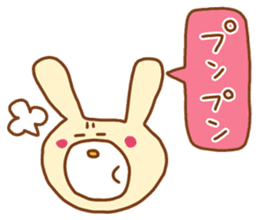 white rabbits!! sticker #10254523