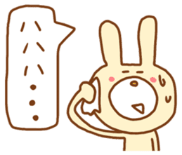 white rabbits!! sticker #10254526