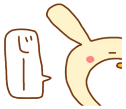 white rabbits!! sticker #10254527