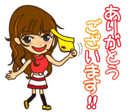 Arisa's golf "Practice is perfect!!" sticker #10255631