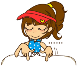 Arisa's golf "Practice is perfect!!" sticker #10255635