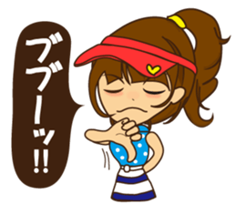 Arisa's golf "Practice is perfect!!" sticker #10255638