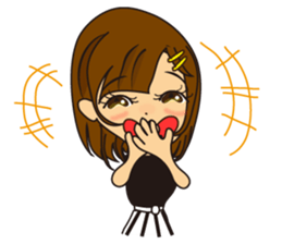 Arisa's golf "Practice is perfect!!" sticker #10255642