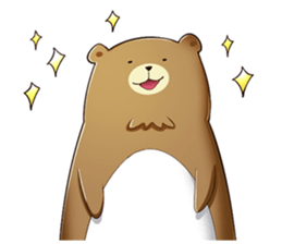 happy bear borther sticker #10256145