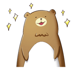 happy bear borther sticker #10256145