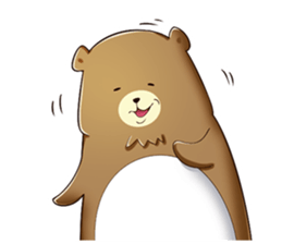 happy bear borther sticker #10256147