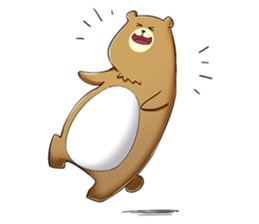happy bear borther sticker #10256155