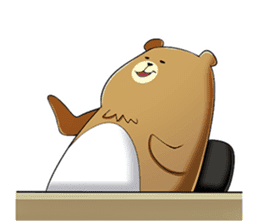 happy bear borther sticker #10256159
