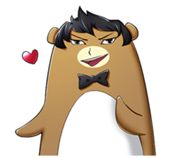happy bear borther sticker #10256164