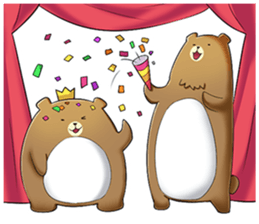 happy bear borther sticker #10256168