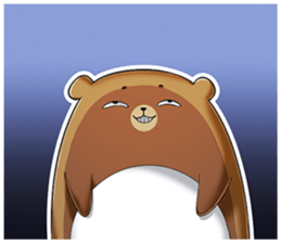 happy bear borther sticker #10256175