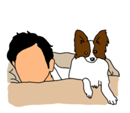 The Papillon & Uncle sticker #10256387