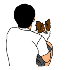 The Papillon & Uncle sticker #10256394