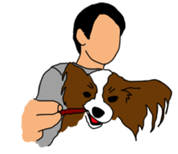 The Papillon & Uncle sticker #10256399
