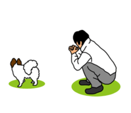 The Papillon & Uncle sticker #10256412