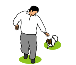 The Papillon & Uncle sticker #10256414