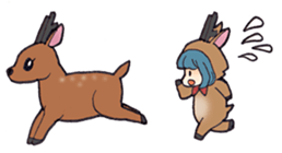 sikako-chan in Japan Nara-ken vol.3 sticker #10257068