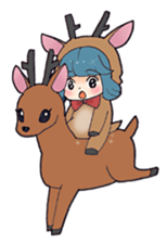 sikako-chan in Japan Nara-ken vol.3 sticker #10257069