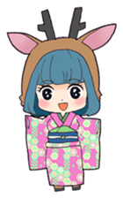 sikako-chan in Japan Nara-ken vol.3 sticker #10257094