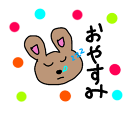 cute cat and rabbit sticker #10257190