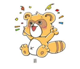 raccoon dog! sticker #10257458