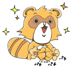 raccoon dog! sticker #10257466