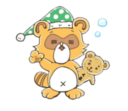 raccoon dog! sticker #10257479