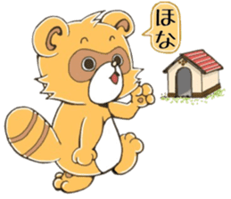 raccoon dog! sticker #10257485