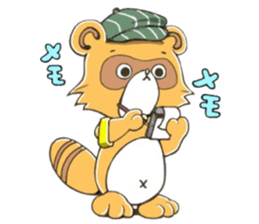 raccoon dog! sticker #10257488