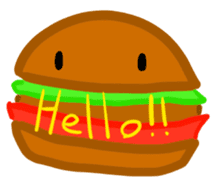 Englishhamburger sticker #10257496