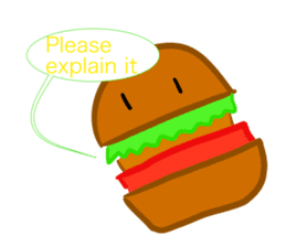 Englishhamburger sticker #10257525