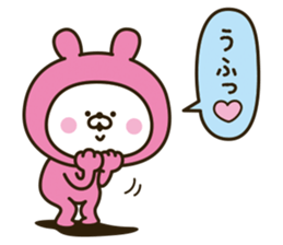 Lovely pink rabbit [loose] sticker #10258539