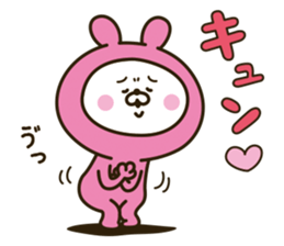 Lovely pink rabbit [loose] sticker #10258550
