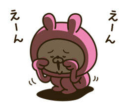 Lovely pink rabbit [loose] sticker #10258554