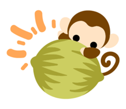 Cute Cute Monkey Sticker 2 sticker #10259060