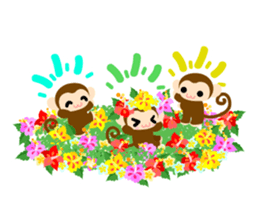 Cute Cute Monkey Sticker 2 sticker #10259094