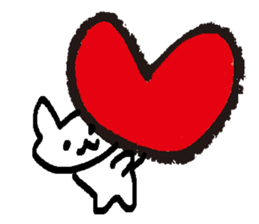 Character and cat in corner of notebook sticker #10259554