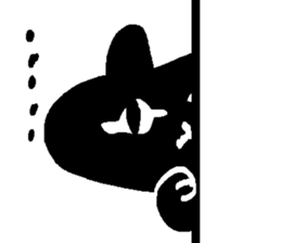 Character and cat in corner of notebook sticker #10259566