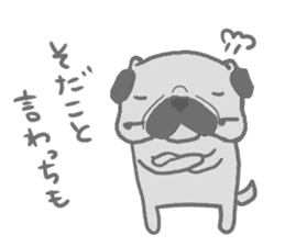 fukushima pug 3 sticker #10260379