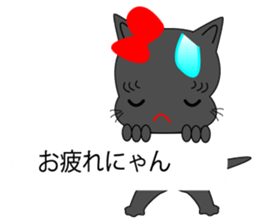 Cosplay girl cat speaking Hakata valve sticker #10260417