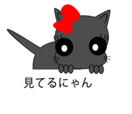 Cosplay girl cat speaking Hakata valve sticker #10260439