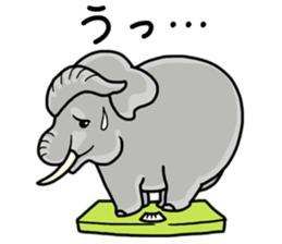 Cute animals of the Oji Zoo in Kobe city sticker #10260538