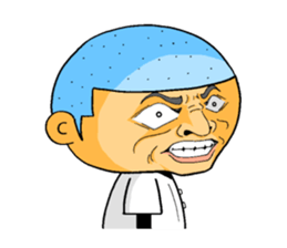 Baseball boy of a buzz cut sticker #10260694