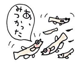 Matsuoka and funny creatures sticker #10260744