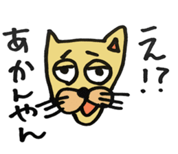 Expressive male cat. sticker #10260986